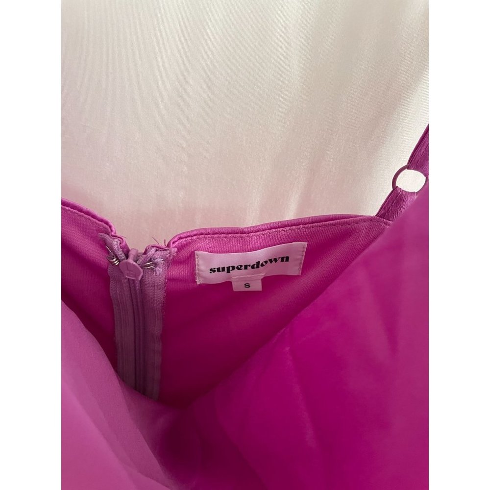 NWT Superdown Arezo Cowl Wrap Mini Dress in Purple S - Picture 6 of 6